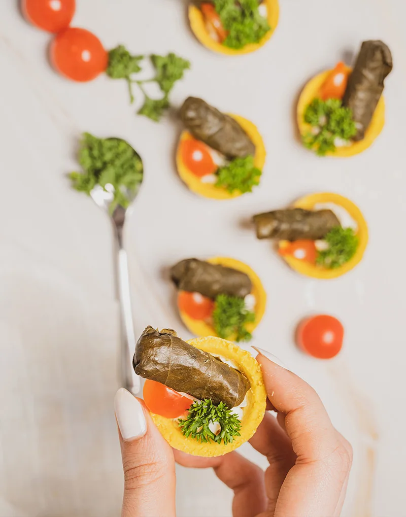 A selection of delicious snacks from Amna Patisserie
